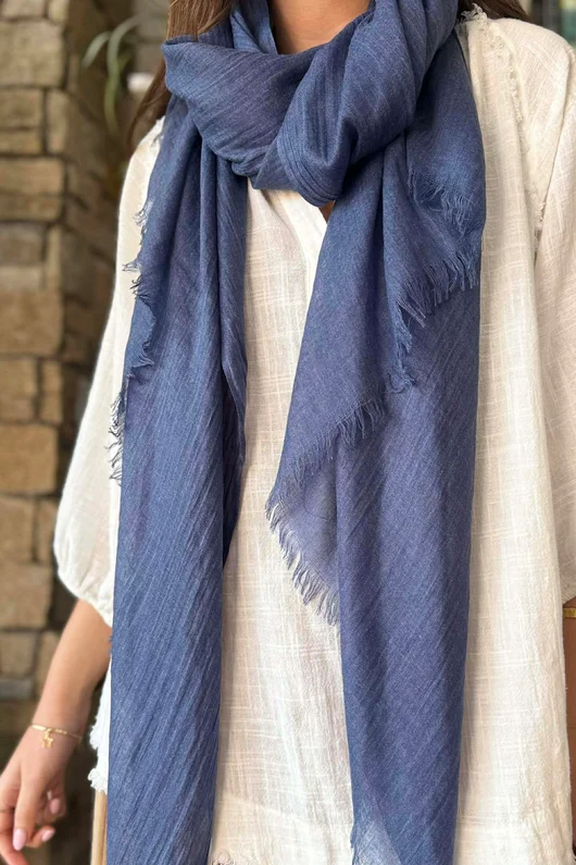 Classic Portobello Scarf Dark Denim /20